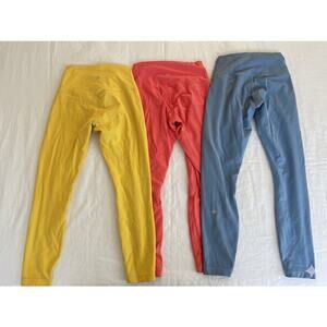 Lululemon Align High-Rise Legging Bundle Size 6 Yellow Coral Blue